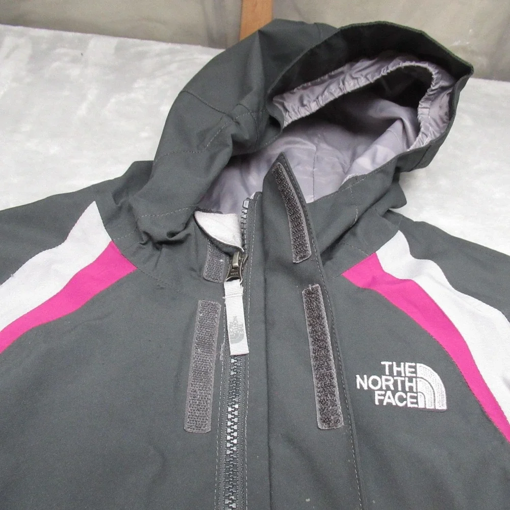 North Face Jacket Girls XL Grey‎ Winter Ski Snow Waterproof Removable Liner 3in1